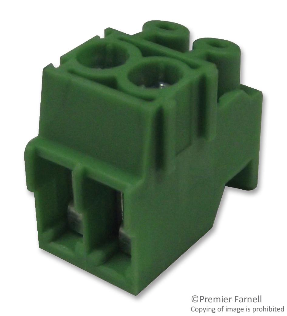 PT 1,5/2-PH-3.5 TERMINAL BLOCK, PLUGGABLE, 2POS, 16AWG PHOENIX CONTACT