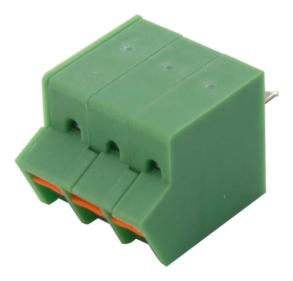 SPTA 1/3-3.5 TERMINAL BLOCK, WIRE TO BRD, 3POS, 16AWG PHOENIX CONTACT