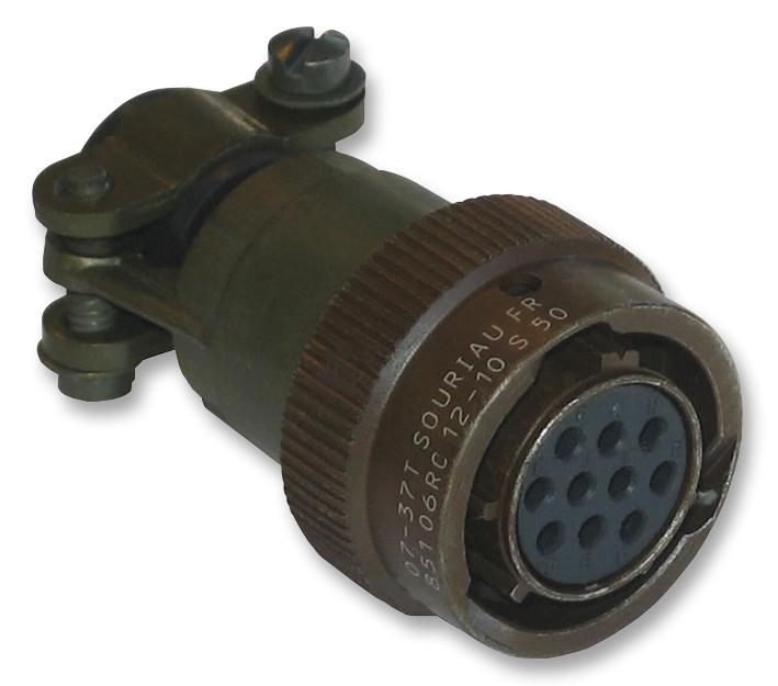 85106RC106S50 PLUG, FEMALE, SIZE10, 6WAY, CRIMP SOURIAU-SUNBANK / EATON