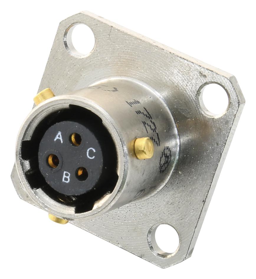 62GB-12E08-33SN(416) RECEPTACLE, PANEL, SIZE 8, 3WAY, SKT AMPHENOL LTD