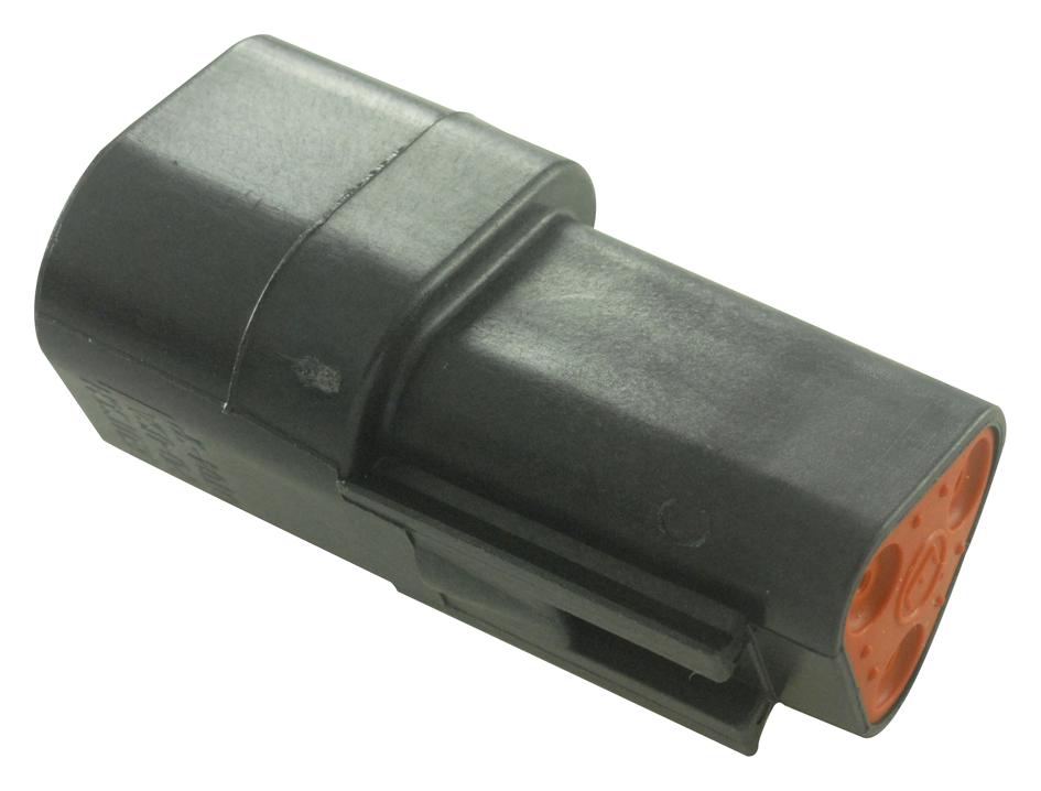 DT043P-CE02 RECEPTACLE, DT, THIN WALL, 3 WAY, PIN DEUTSCH - TE CONNECTIVITY