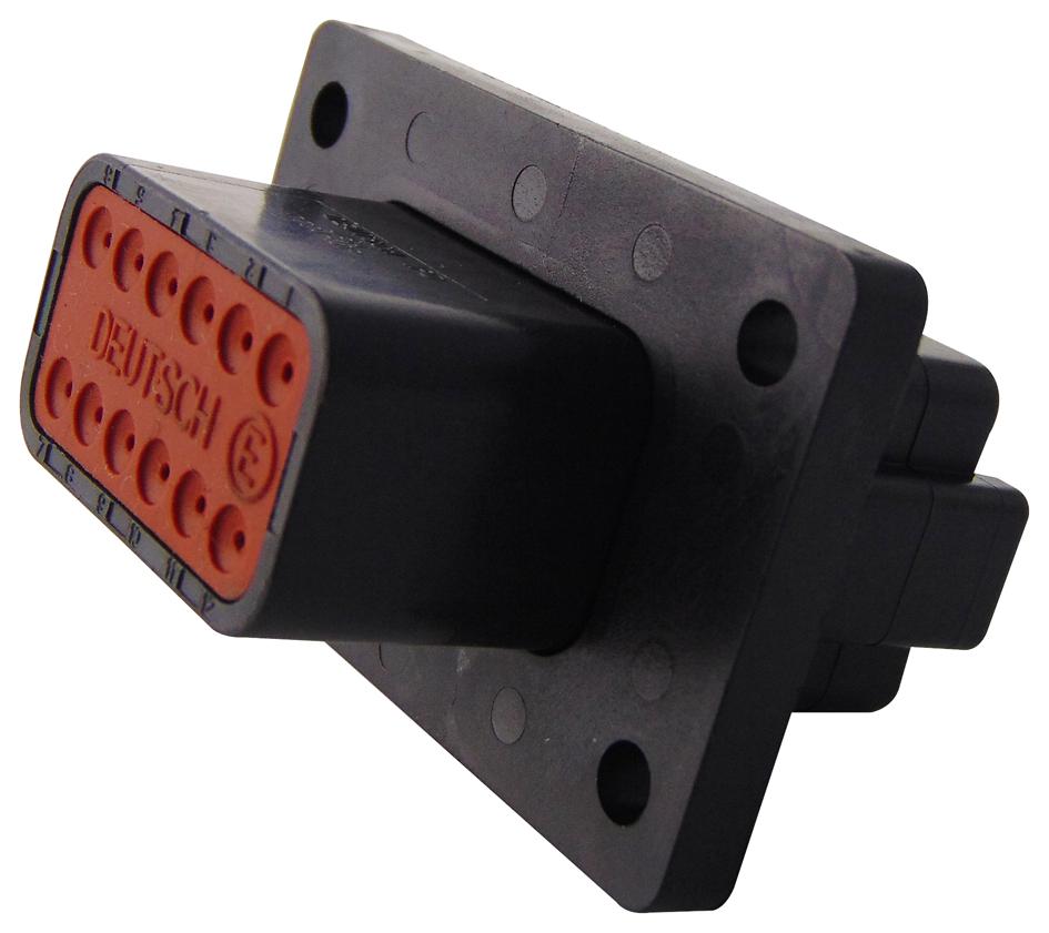 DT0412PA-CL06 RECEPT, FLANGE, THIN WALL, 12WAY, PIN DEUTSCH - TE CONNECTIVITY