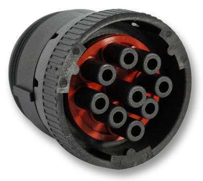AHD16-9-96S PLUG,, HD CIRC, LOCKING RING, 9 WAY AMPHENOL