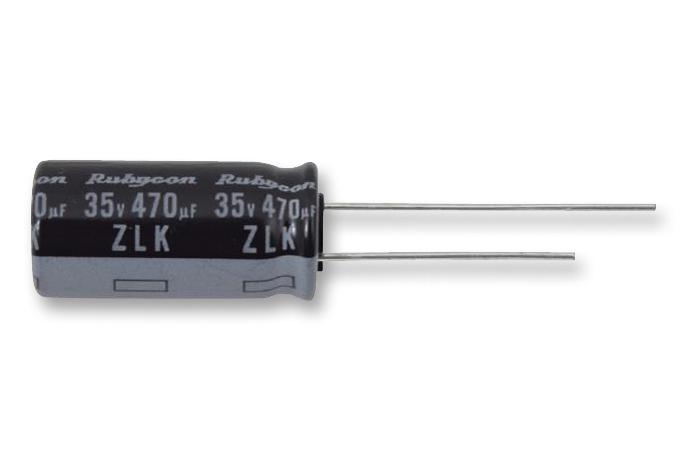 25ZLK1000M10X25 CAP, 1000µF, 25V, 20% RUBYCON