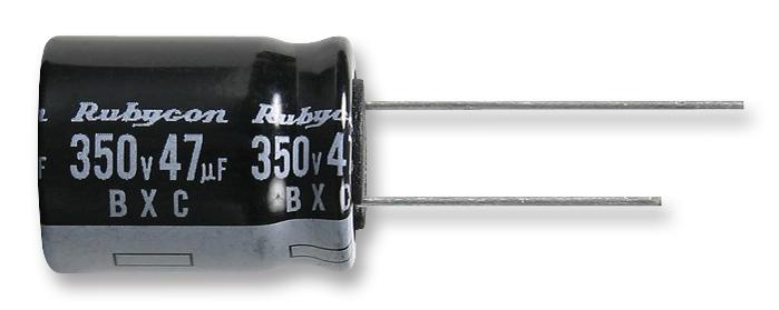 250BXC47MEFC12.5X20 CAP, 47µF, 250V, 20% RUBYCON