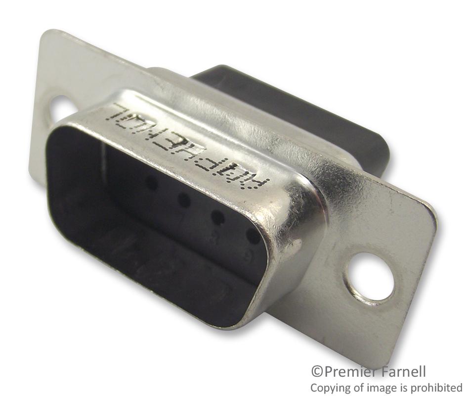 L177RRB25S D SUB SHELL, RECEPTACLE, SIZE B, 25WAY AMPHENOL