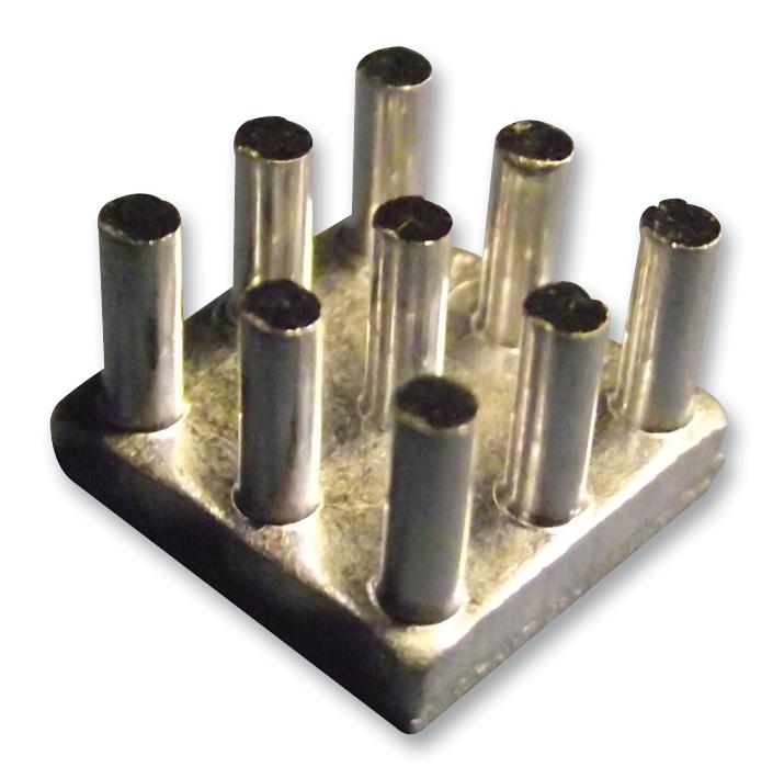 ICK S 10 X 10 X 6,5 LED HEATSINK, WITH PINS, SQUARE FISCHER ELEKTRONIK