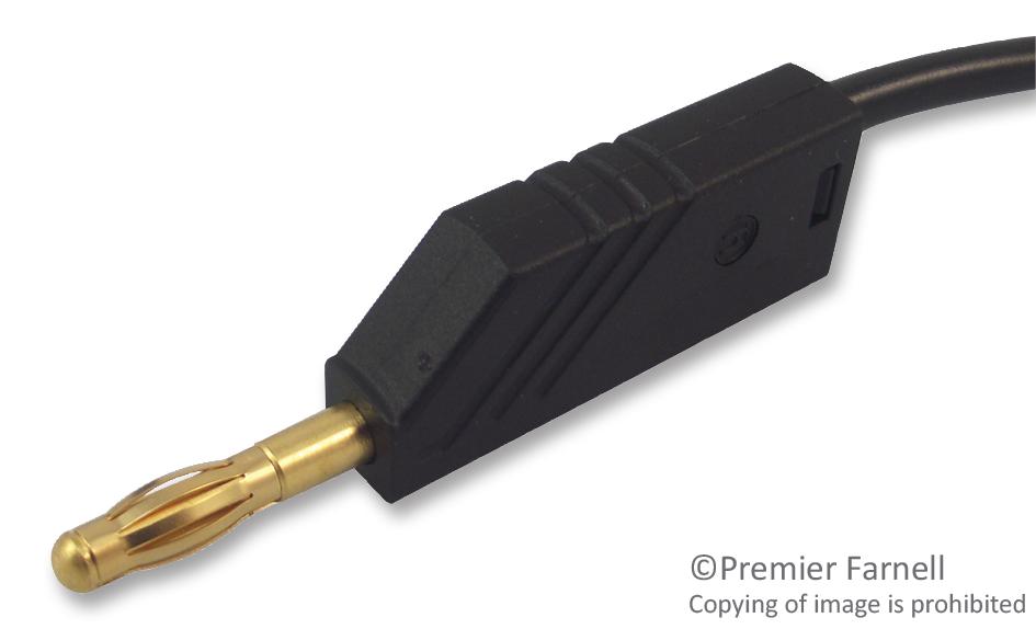 934059700 TEST LEAD, BLK, 250MM, 60V, 32A HIRSCHMANN TEST AND MEASUREMENT