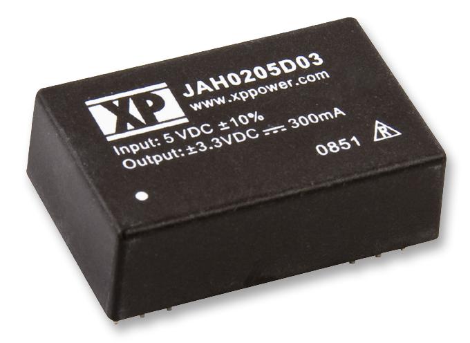 JAH0205S24 DC/DC CONVERTER, 2W, ONE 24V O/P XP POWER