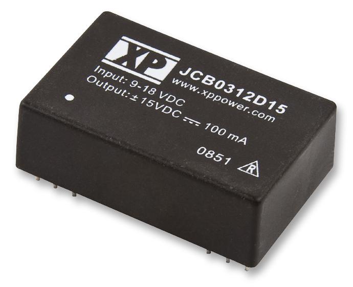 JCB0324S12 DC/DC CONVERTER, 3W, ONE 12V O/P XP POWER
