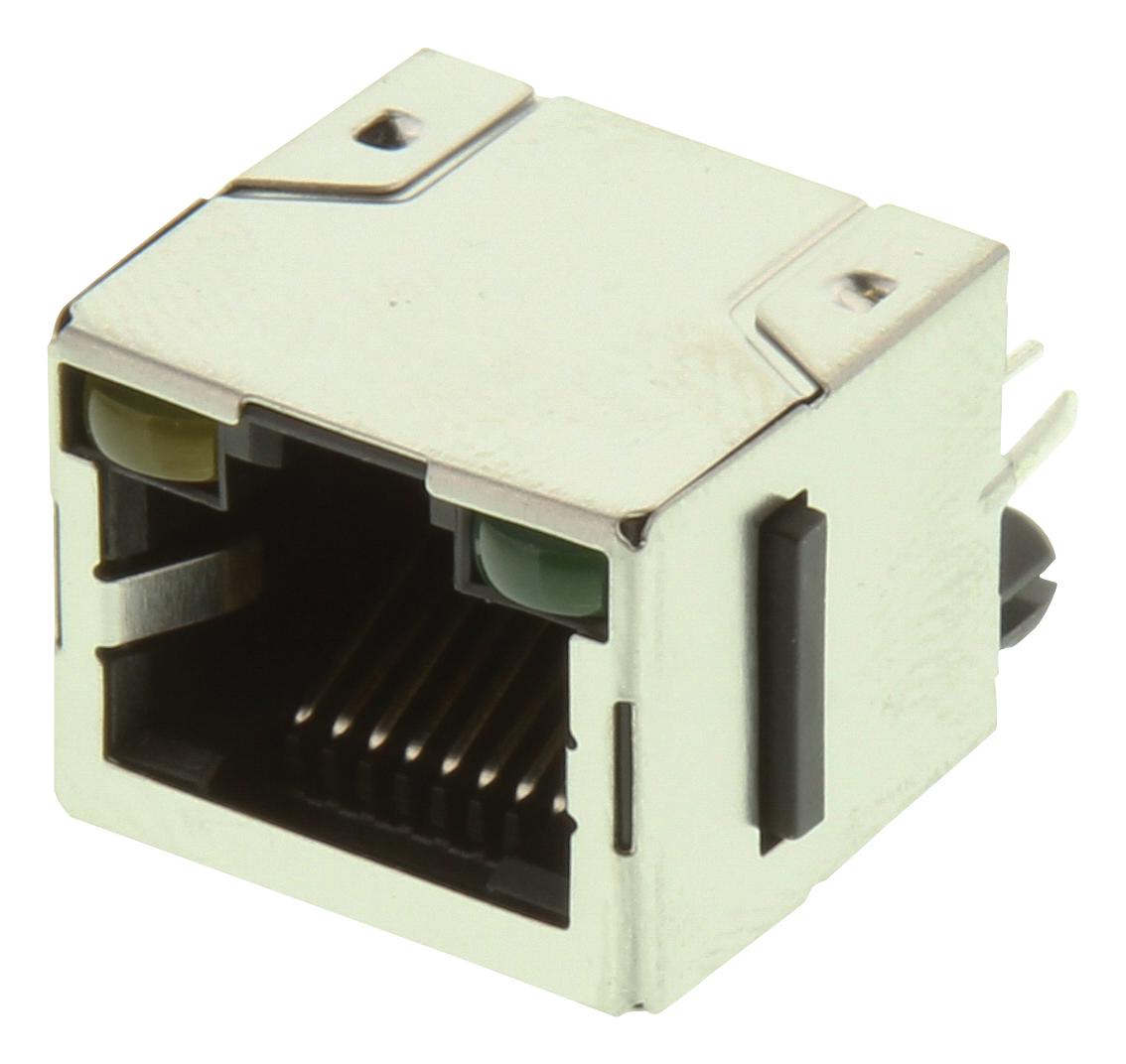 RJHSE-3381 JACK, RJ45, W/LED, SHIELD, 1PORT AMPHENOL ICC