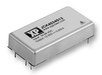 JCK4012D15 DC/DC CONVERTER, 40W, 2:1, DUAL, 15V XP POWER