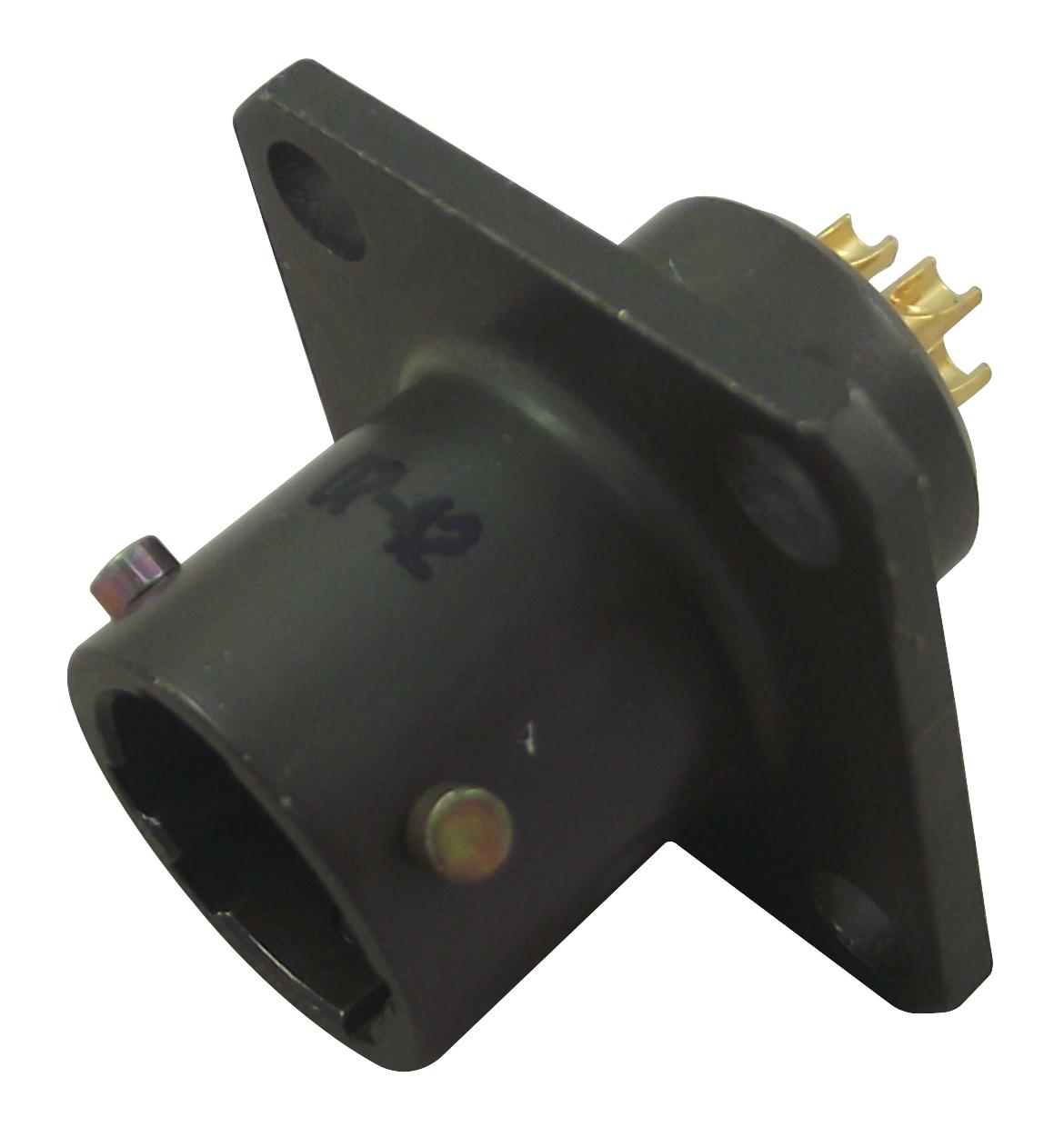 451 02E 1210P 50 RECEPTACLE, SQ. FLANGE, 12-10, PIN AMPHENOL SOCAPEX