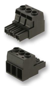 1924550000 TERMINAL BLOCK, PLUGGABLE, 3POS, 6AWG WEIDMULLER