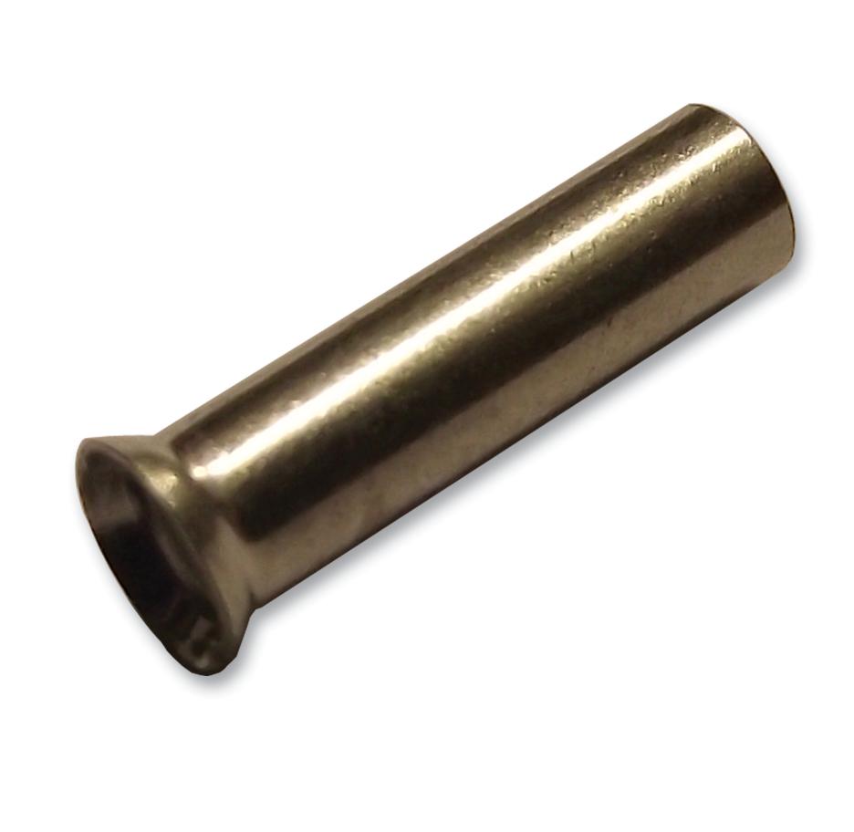 WE2.5-10 FERRULE, UNINSULATED, 2.5MMSQ., PK100 JST (JAPAN SOLDERLESS TERMINALS)
