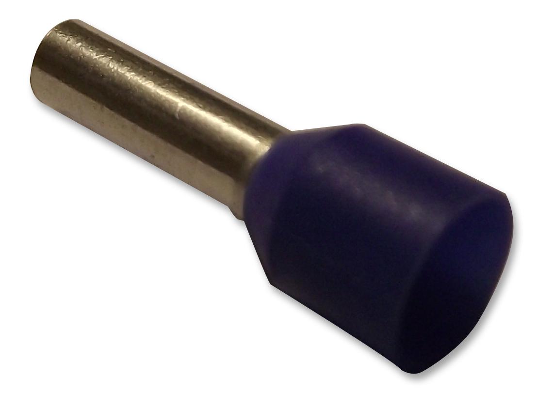 GWE2.5-8 FERRULE, INSULATED, DE, 2.5MMSQ., PK100 JST (JAPAN SOLDERLESS TERMINALS)