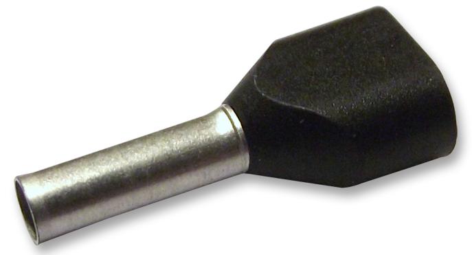 TWE1.5-8 FERRULE, INSULATED, TWIN, 1.5MMSQ.,PK100 JST (JAPAN SOLDERLESS TERMINALS)