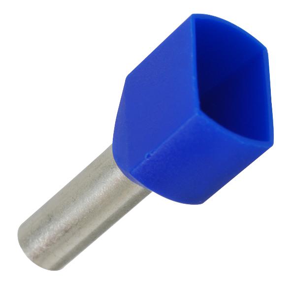 TWE2.5-10 FERRULE, INSULATED, TWIN, 2.5MMSQ.,PK100 JST (JAPAN SOLDERLESS TERMINALS)