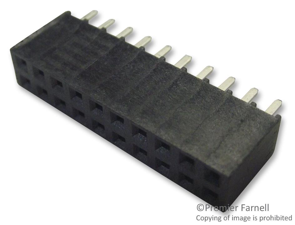 SSW-110-01-T-D SOCKET, 2.54MM, 2X10WAY SAMTEC