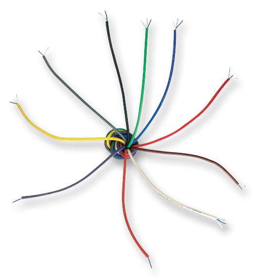 268002C CABLE, 1PAIR, 7/0.2MM, BLUE, PER M VAN DAMME