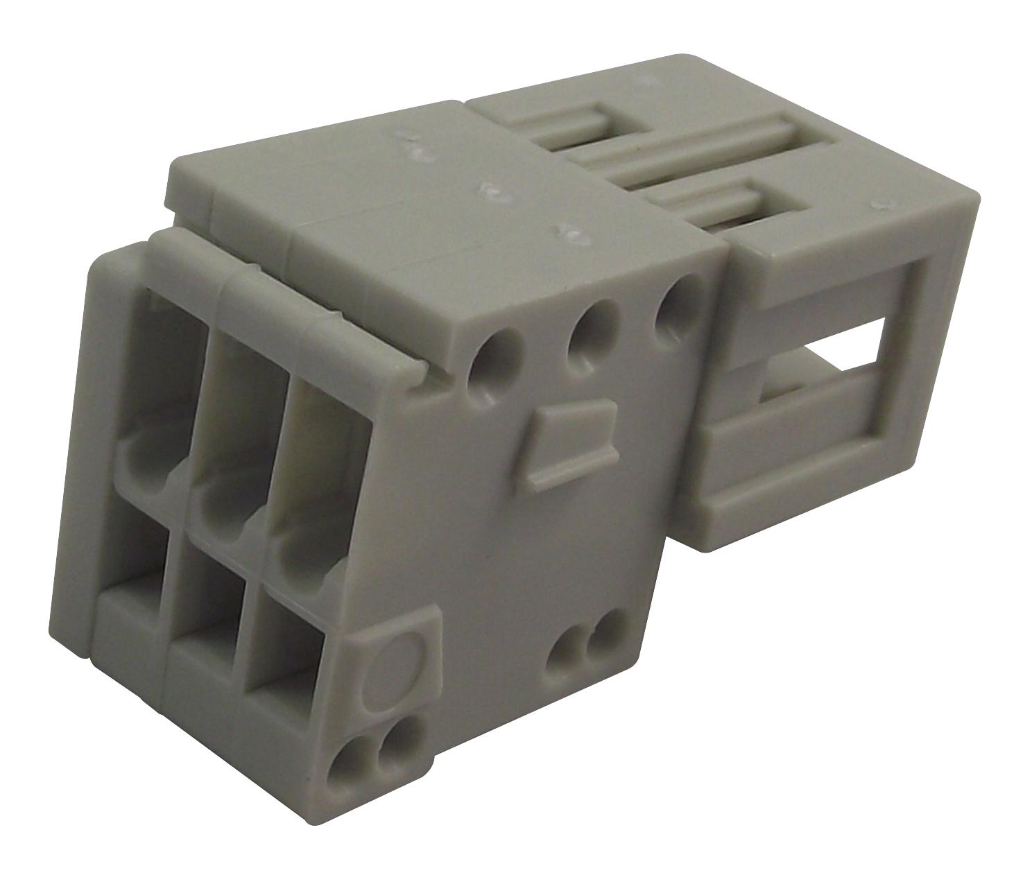 733-203. PLUG, STRAIGHT, 3WAY WAGO