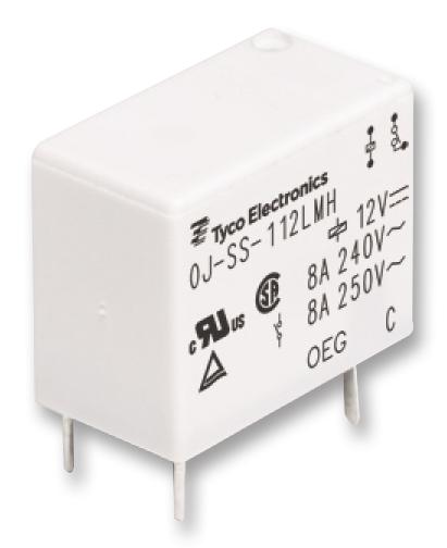 OJE-SH-112LMH,000 RELAY, SPST-NO, 250VAC, 30VDC, 8A OEG - TE CONNECTIVITY
