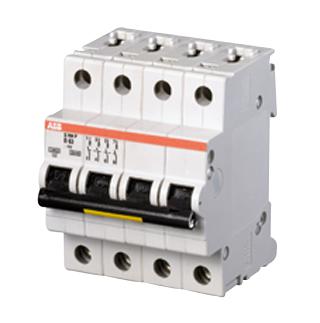 S204MC25 MCB, 4 POLE 25A TYPE C ABB