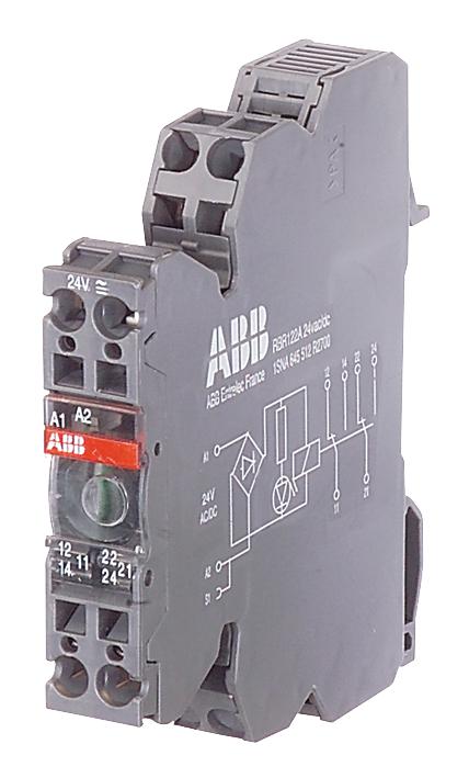 1SNA645012R2500 RELAY, DPDT, 250VAC, 8A ABB