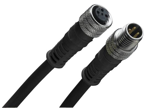 120087-8274 LEAD, M8-M8, 3POLE, M/F, PVC, 1.5M MOLEX