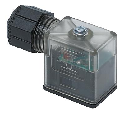 121201-0001 DIN VALVE, FORM A, 2POLE, IP67 MOLEX