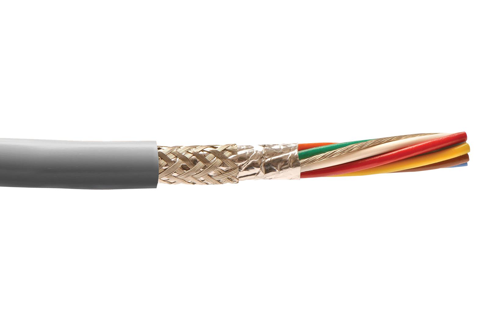 B954254 GE321 SHLD FLEX CABLE, 25COND, 0.35MM2, 50M ALPHA WIRE