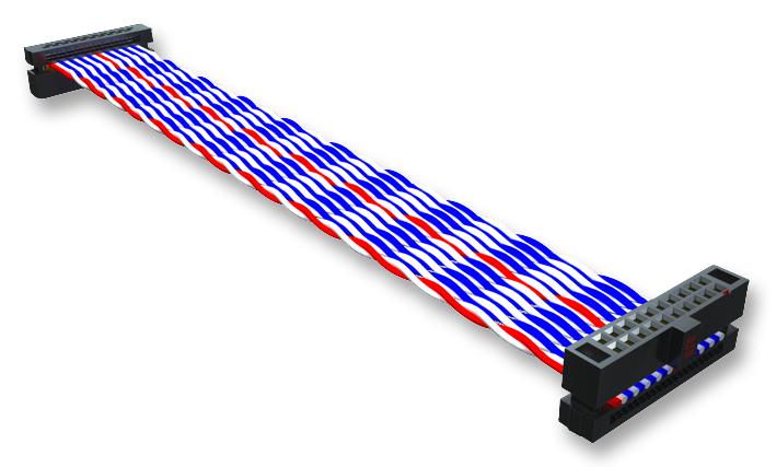 FFTP-10-D-03.85-01-N-R LEAD, 1.27MM, IDC, 3.85IN, 20WAY SAMTEC