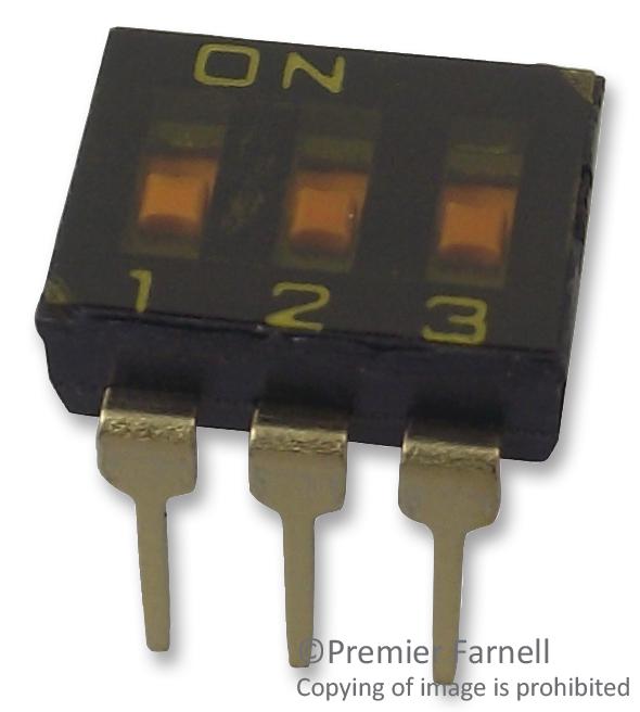 A6T3102 SWITCH, DIP, 3 WAY, SEALED OMRON