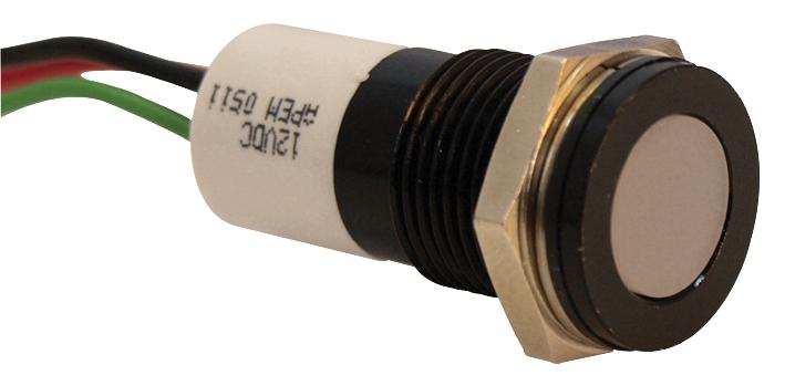 Q14F3BZZRYG24E INDIC FLUSH BLACK TRI COL 24VDC,IP67 APEM