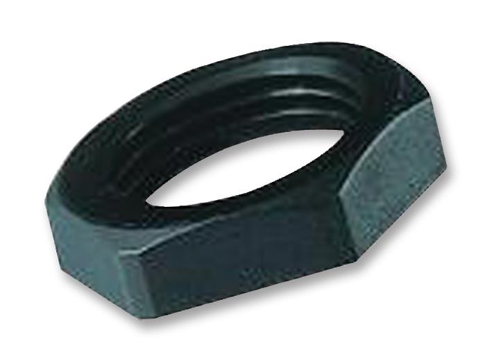 LN20B LOCKNUT, NYLON, M20, BLACK HYLEC