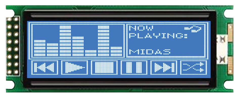 MC192032A6WC-BNMLW LCD, 192X32, NEG STN, W B/L CHINESE MIDAS