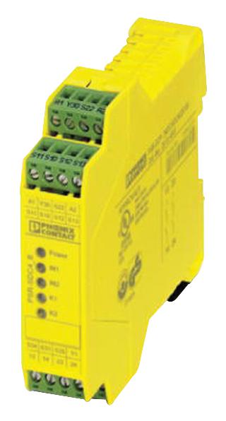 PSR-SCP-24DC/SDC4/2X1/B RELAY, SAFETY, DPST-NO, 250V, 6A PHOENIX CONTACT