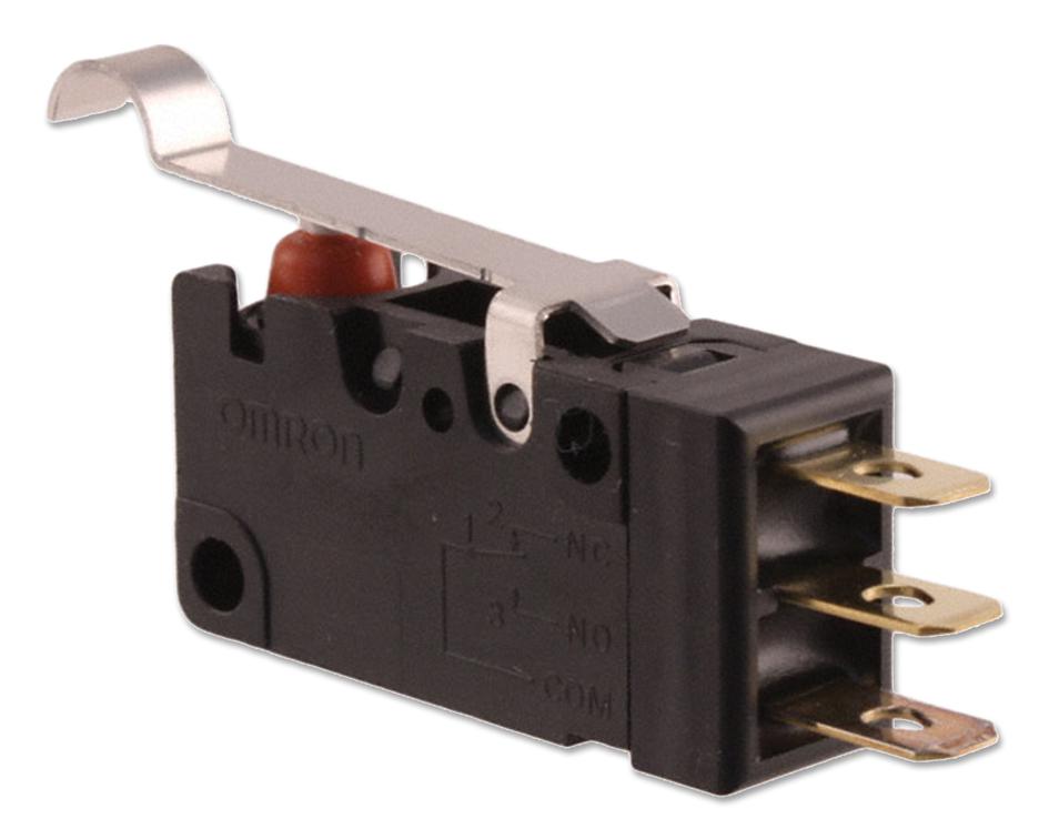 D2VW-01L3-1 MICROSWITCH, SEALED, 0.1A, SIM ROLLER OMRON