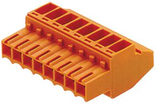 1638610000 TERMINAL BLOCK, PLUGGABLE, 8POS, 14AWG WEIDMULLER