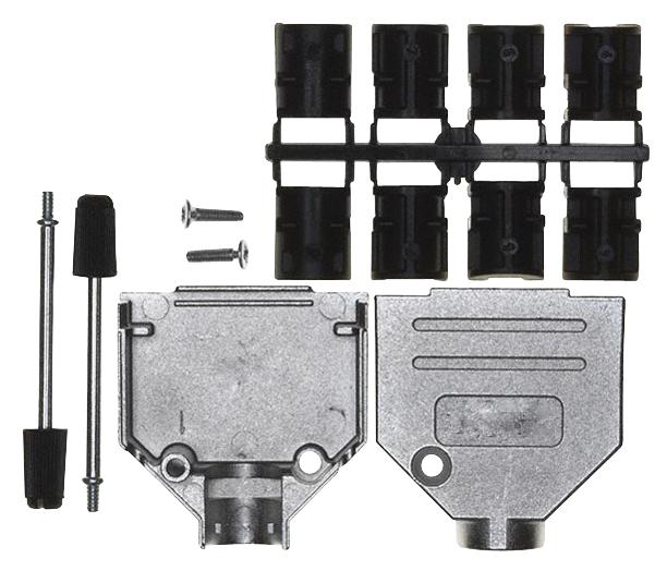 8655MH0902BKLF HOOD, D, METAL, M3, 9WAY AMPHENOL ICC