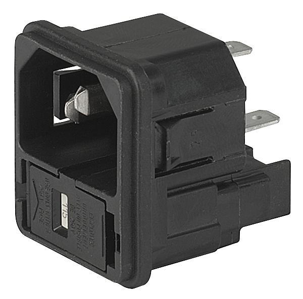 4301.0502 INLET, IEC, C14, KEA, 10A SCHURTER