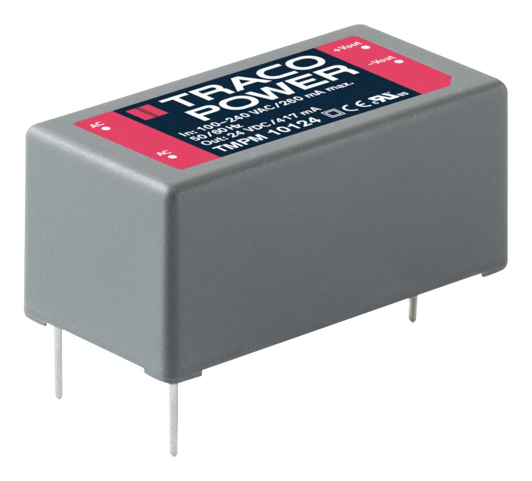 TMPM 10112 PSU, PCB MOUNT, 10W, 12V, 0.83A TRACO POWER