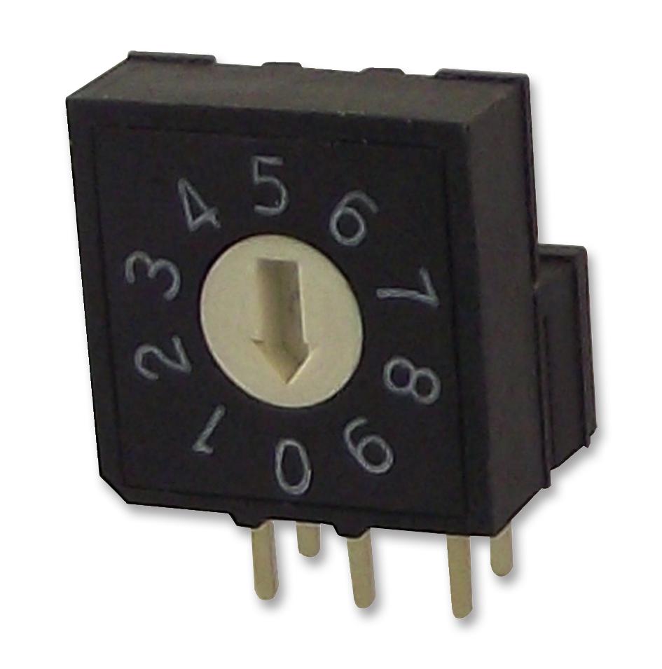 MCRV2AF-10R-V-B SWITCH, ROTARY, R/A, 10X10, 10 POS, 3X2 MULTICOMP PRO