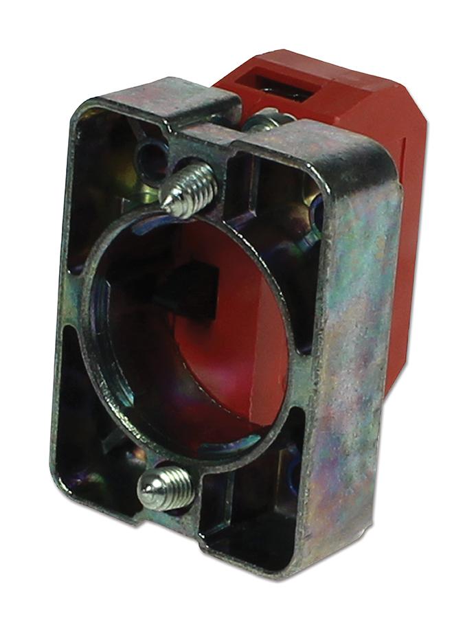 CC01B CONTACT BLOCK, W/MOUNTING PLATE, RED CAMDENBOSS