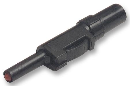 931825100 PLUG, 4MM, BLACK, MZS HIRSCHMANN TEST AND MEASUREMENT