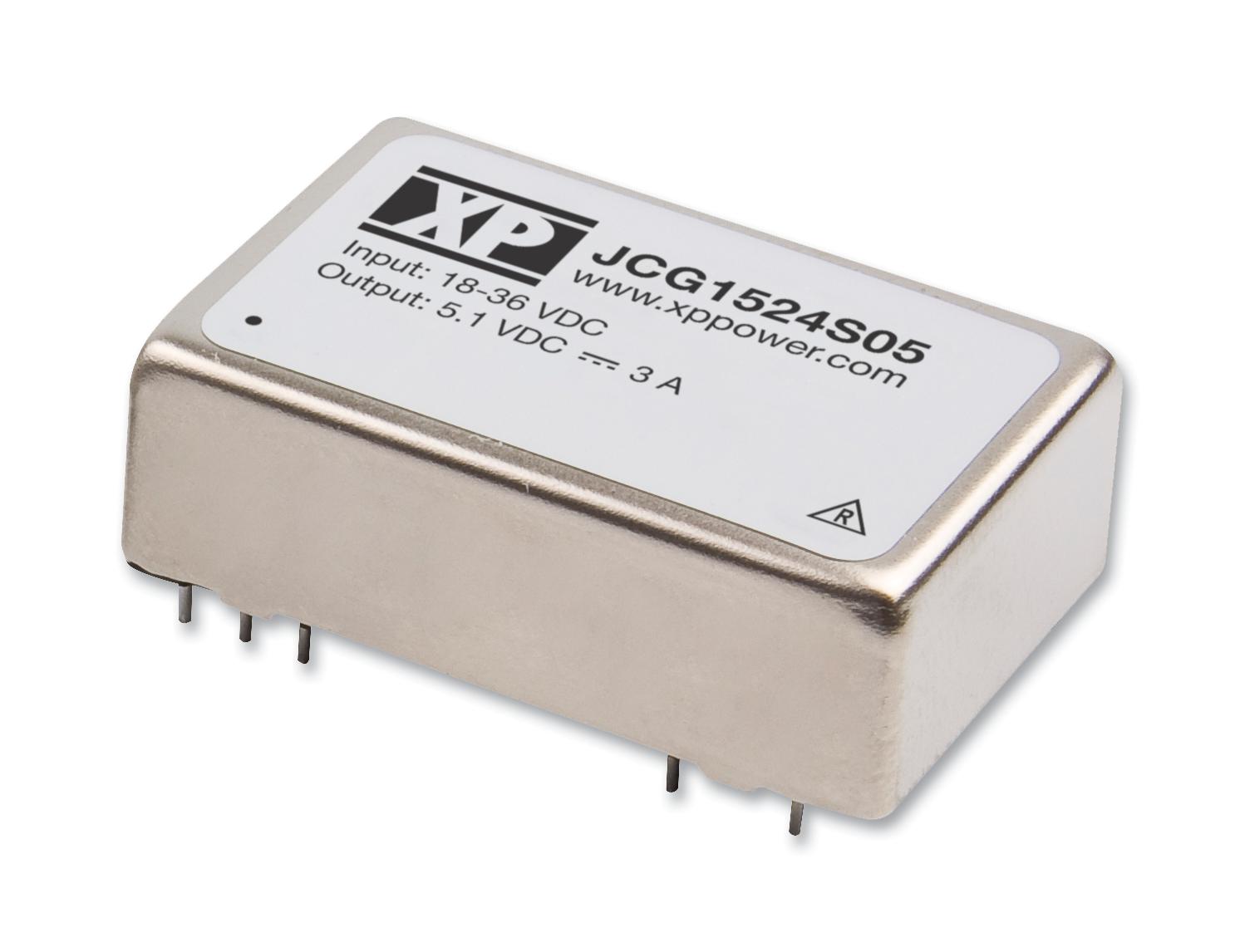 JCG1524D15 DC/DC CONVERTER, 15W, DUAL OUTPUT XP POWER