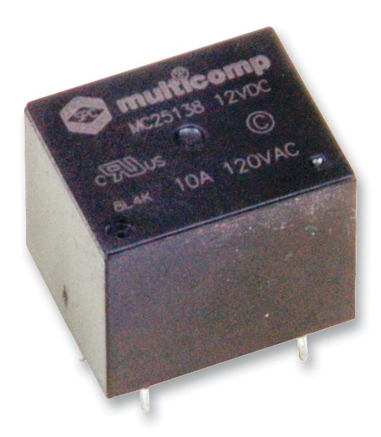 MC25138 RELAY, SPDT, 120VAC, 24VDC, 10A MULTICOMP
