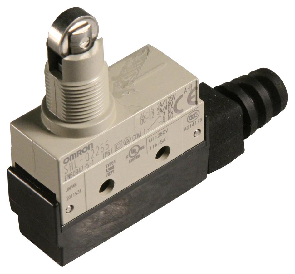 SHL-Q2255 MICROSWITCH, ROLLER PLUNGER, SPDT, 10A OMRON