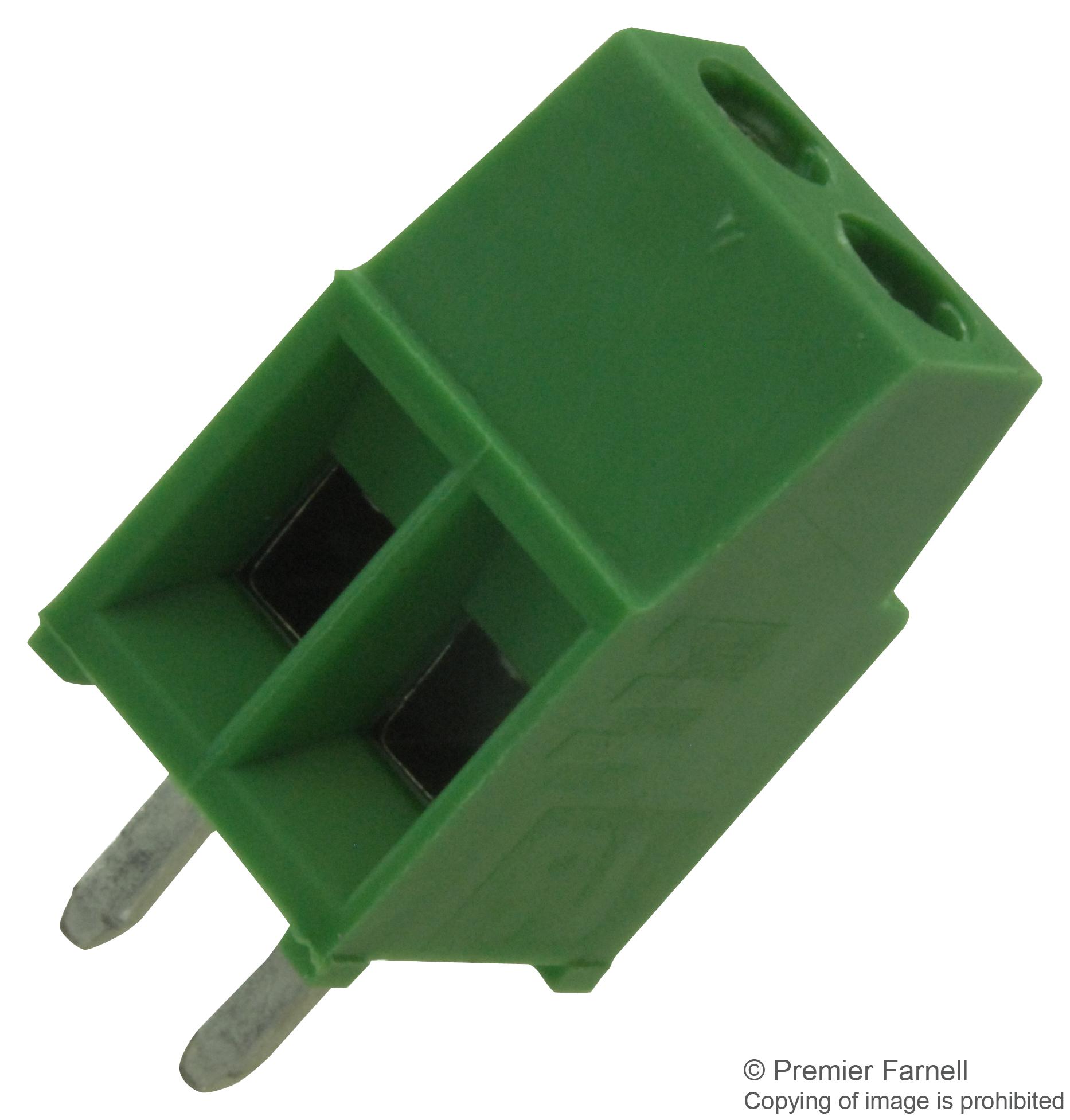 282834-2 TERMINAL BLOCK, WIRE TO BRD, 2POS, 16AWG BUCHANAN - TE CONNECTIVITY
