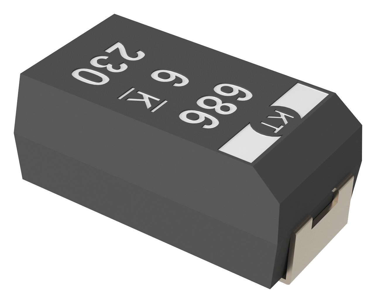 T525B686M006ATE080 CAP, 68µF, 6.3V, 20% KEMET